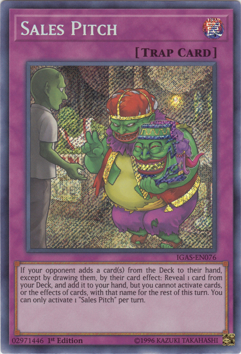 Sales Pitch [IGAS-EN076] Secret Rare | Odin's Place