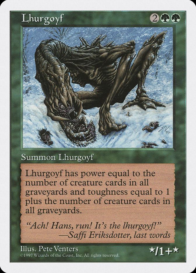 Lhurgoyf (309) [Fifth Edition] | Odin's Place