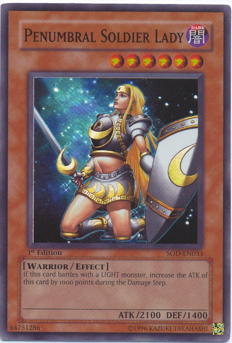Penumbral Soldier Lady [SOD-EN033] Super Rare | Odin's Place