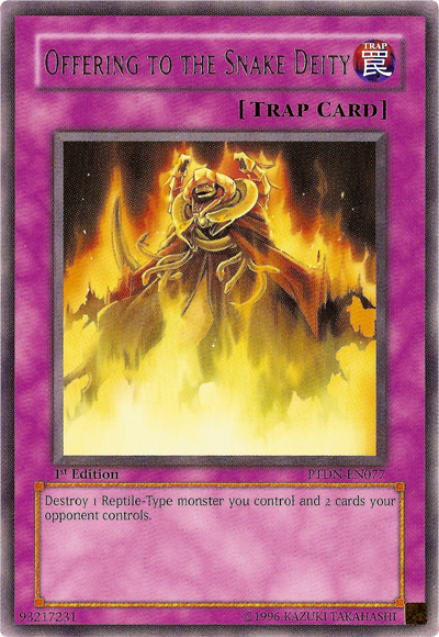 Offering to the Snake Deity [PTDN-EN077] Rare | Odin's Place