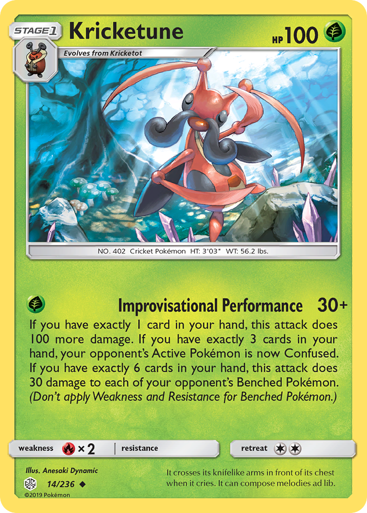 Kricketune (14/236) [Sun & Moon: Cosmic Eclipse] | Odin's Place