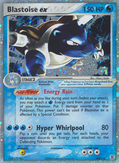 Blastoise ex (104/112) [EX: FireRed & LeafGreen] | Odin's Place