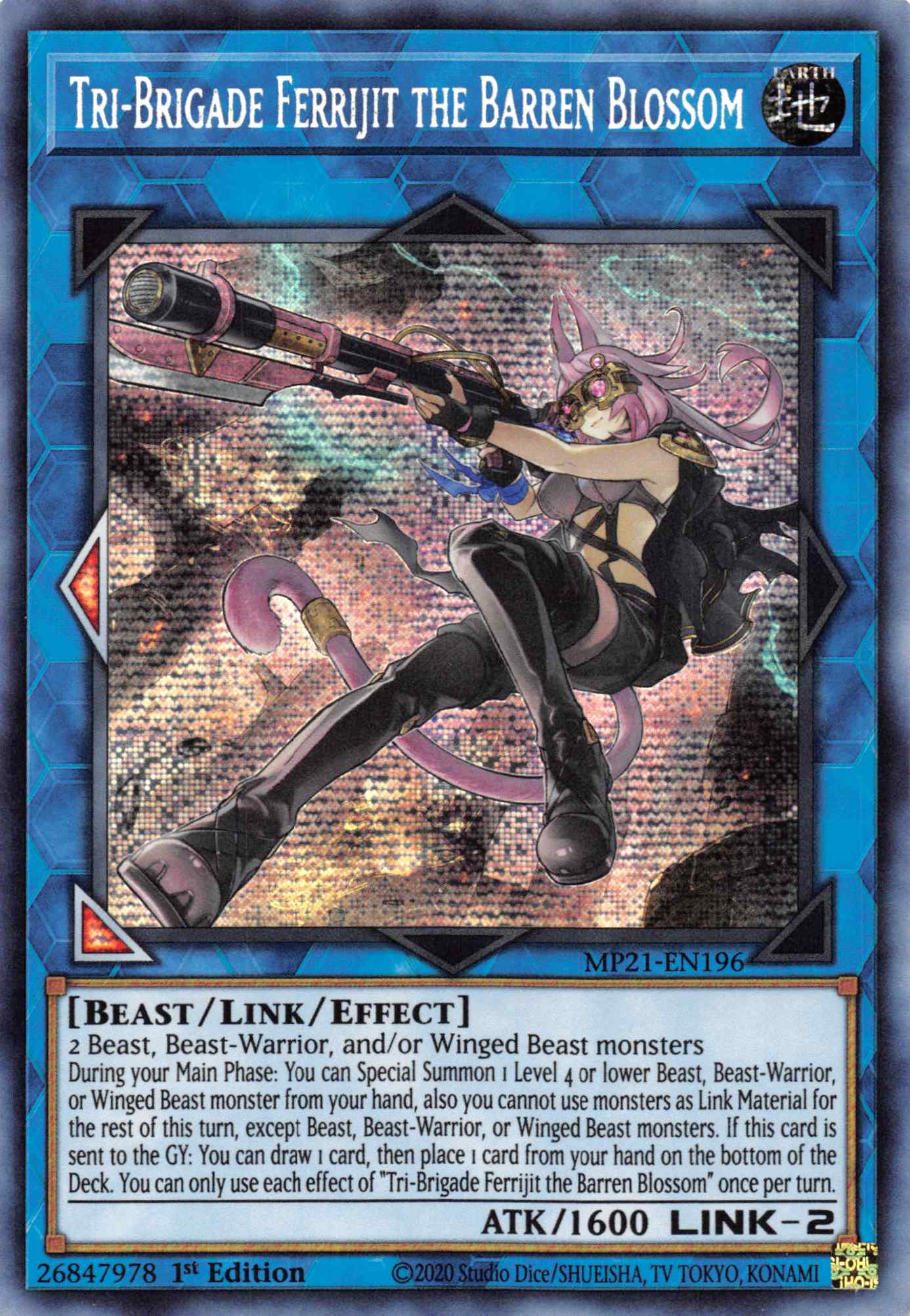 Tri-Brigade Ferrijit the Barren Blossom [MP21-EN196] Prismatic Secret Rare | Odin's Place
