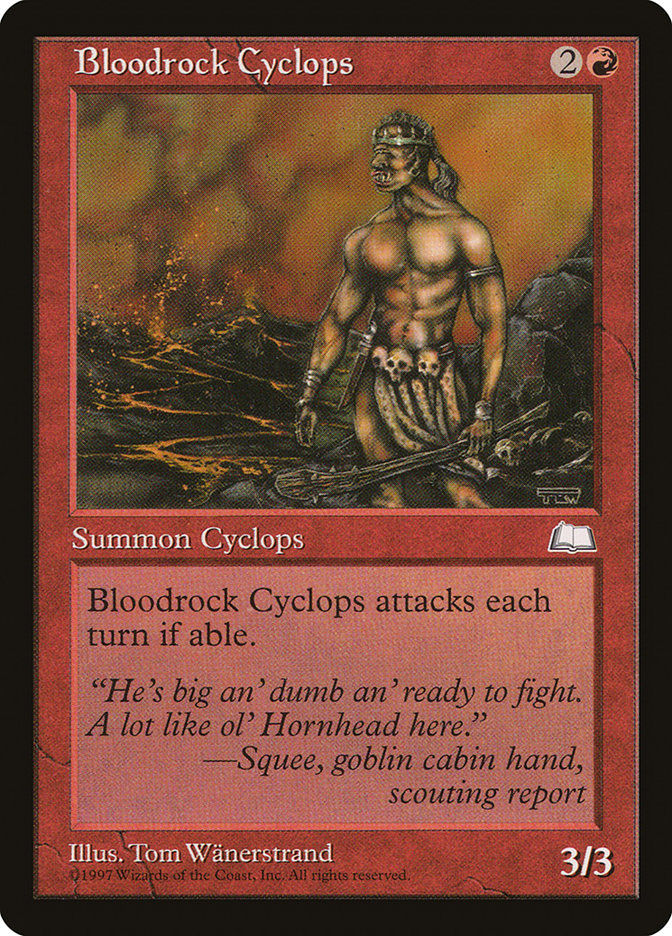 Bloodrock Cyclops (90) [Weatherlight] | Odin's Place