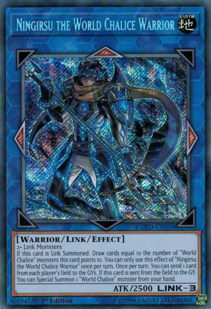 Ningirsu the World Chalice Warrior [COTD-EN050] Secret Rare | Odin's Place