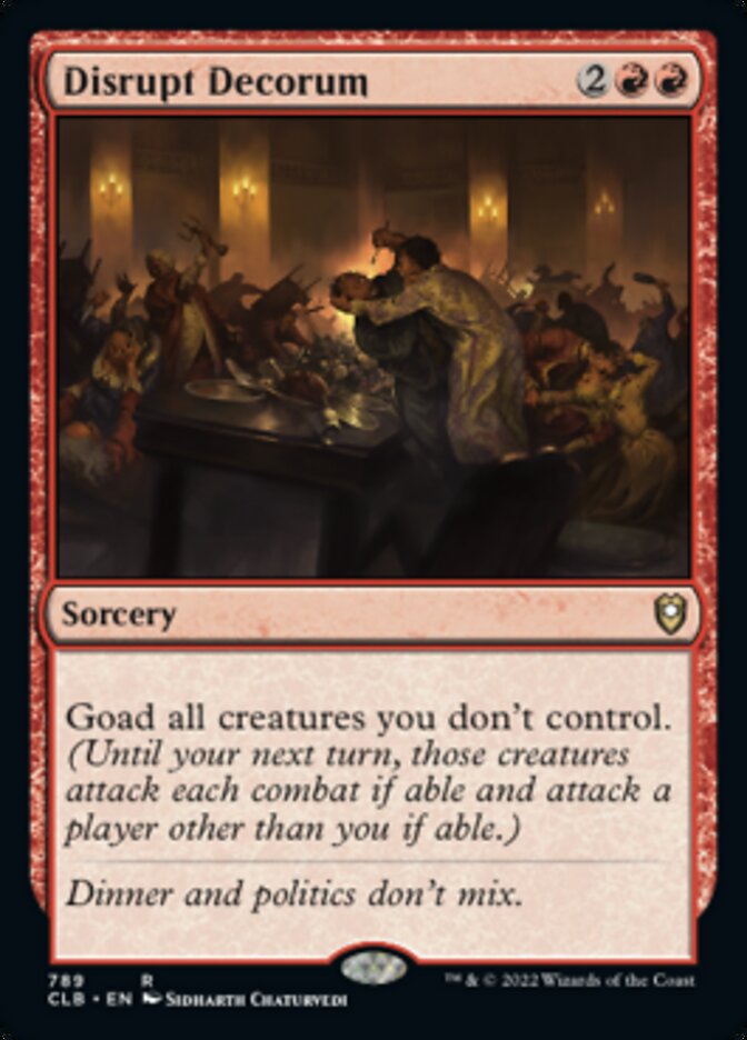 Disrupt Decorum [Commander Legends: Battle for Baldur's Gate] | Odin's Place