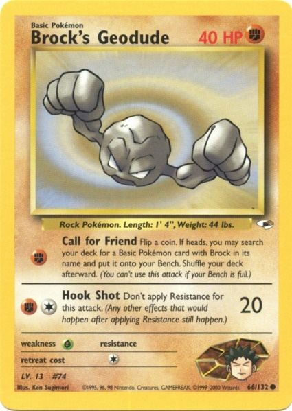 Brock's Geodude (66/132) [Gym Heroes Unlimited] | Odin's Place