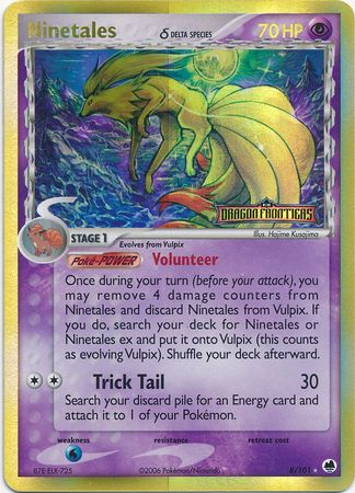 Ninetales (8/101) (Delta Species) (Stamped) [EX: Dragon Frontiers] | Odin's Place