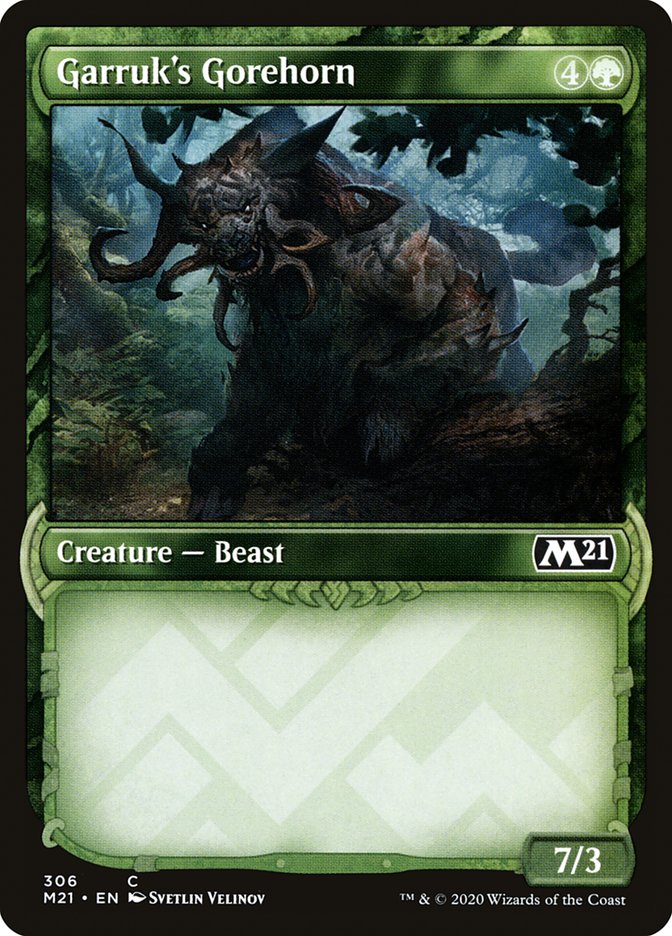 Garruk's Gorehorn (Showcase) [Core Set 2021] | Odin's Place