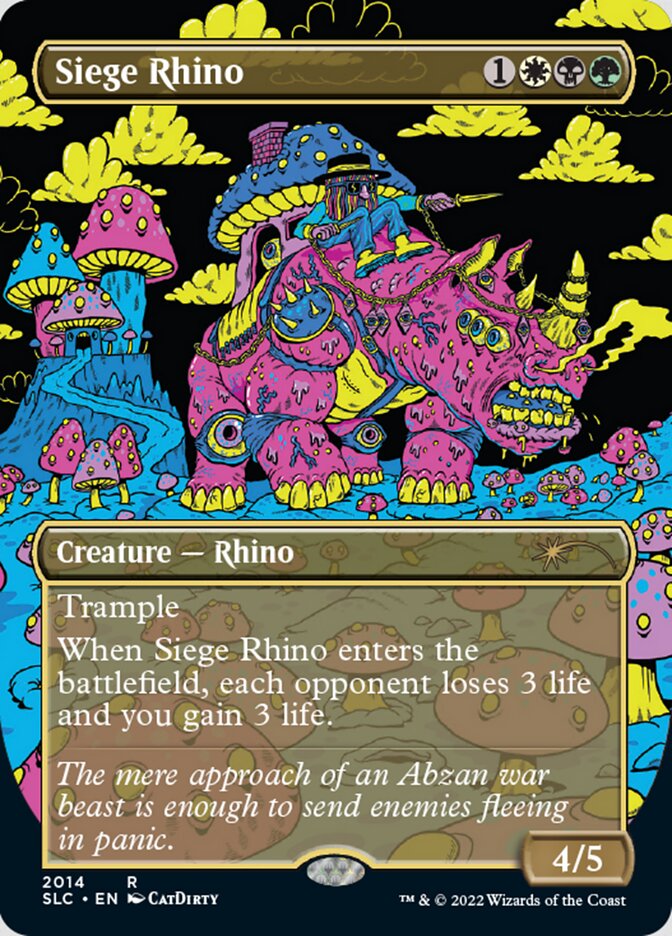 Siege Rhino (Borderless) [Secret Lair 30th Anniversary Countdown Kit] | Odin's Place