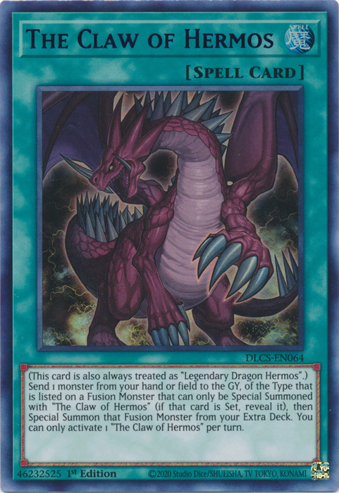 The Claw of Hermos (Blue) [DLCS-EN064] Ultra Rare | Odin's Place