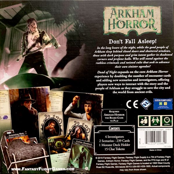 Arkham Horror Board Game: Dead of Night Expansion | Odin's Place