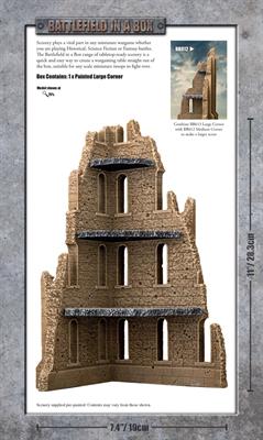 Battlefield in a Box: Sandstone Large Corner | Odin's Place