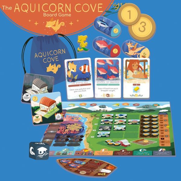 The Aquicorn Cove Board Game | Odin's Place