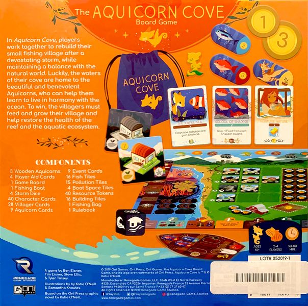 The Aquicorn Cove Board Game | Odin's Place