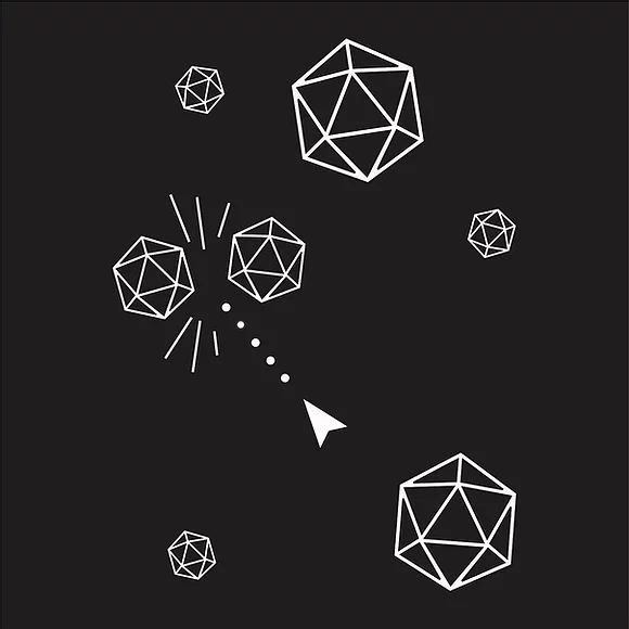 Black Oak Workshop Asteroids Dice Bag | Odin's Place