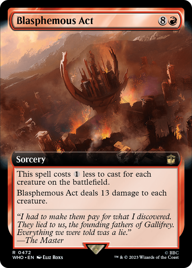 Blasphemous Act (Extended Art) [Doctor Who] | Odin's Place