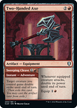 Two-Handed Axe // Sweeping Cleave [Commander Legends: Battle for Baldur's Gate] | Odin's Place