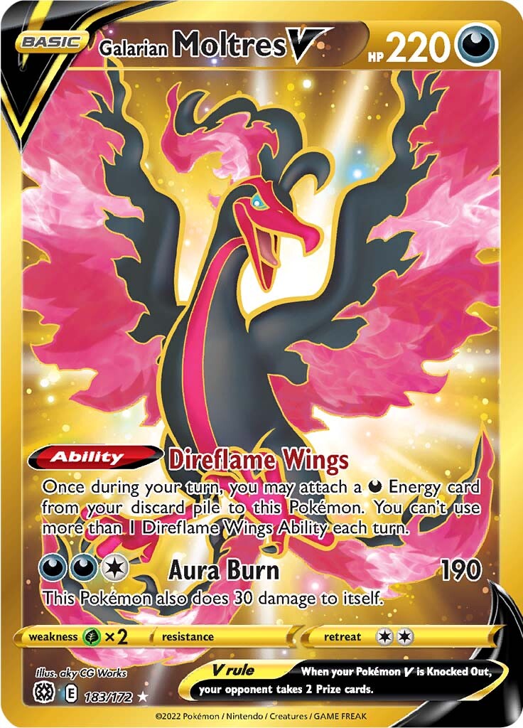 Galarian Moltres V (183/172) [Sword & Shield: Brilliant Stars] | Odin's Place