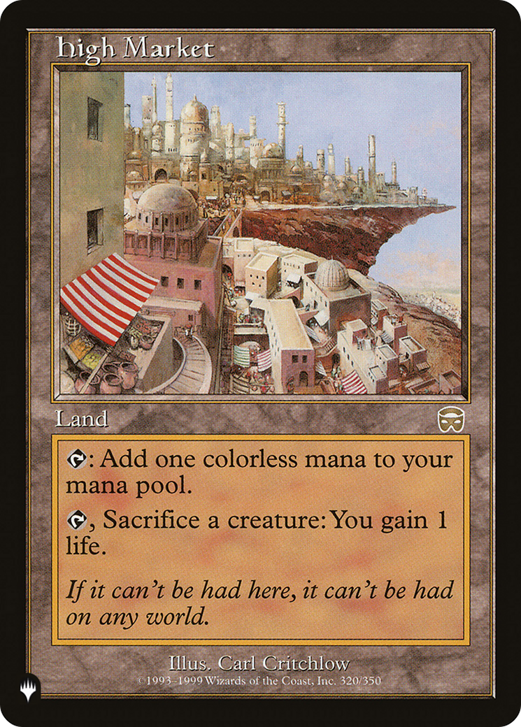 High Market [The List] | Odin's Place