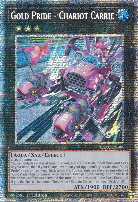 Gold Pride - Chariot Carrie [CYAC-EN088] Starlight Rare | Odin's Place