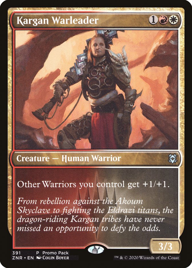 Kargan Warleader (Promo Pack) [Zendikar Rising Promos] | Odin's Place