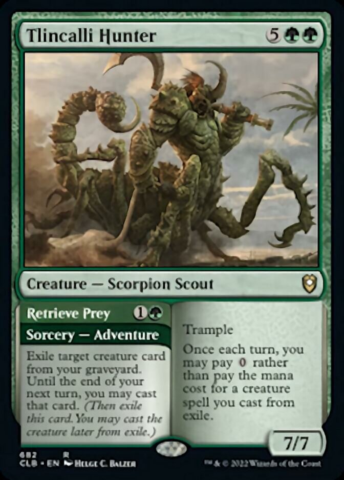 Tlincalli Hunter // Retrieve Prey [Commander Legends: Battle for Baldur's Gate] | Odin's Place