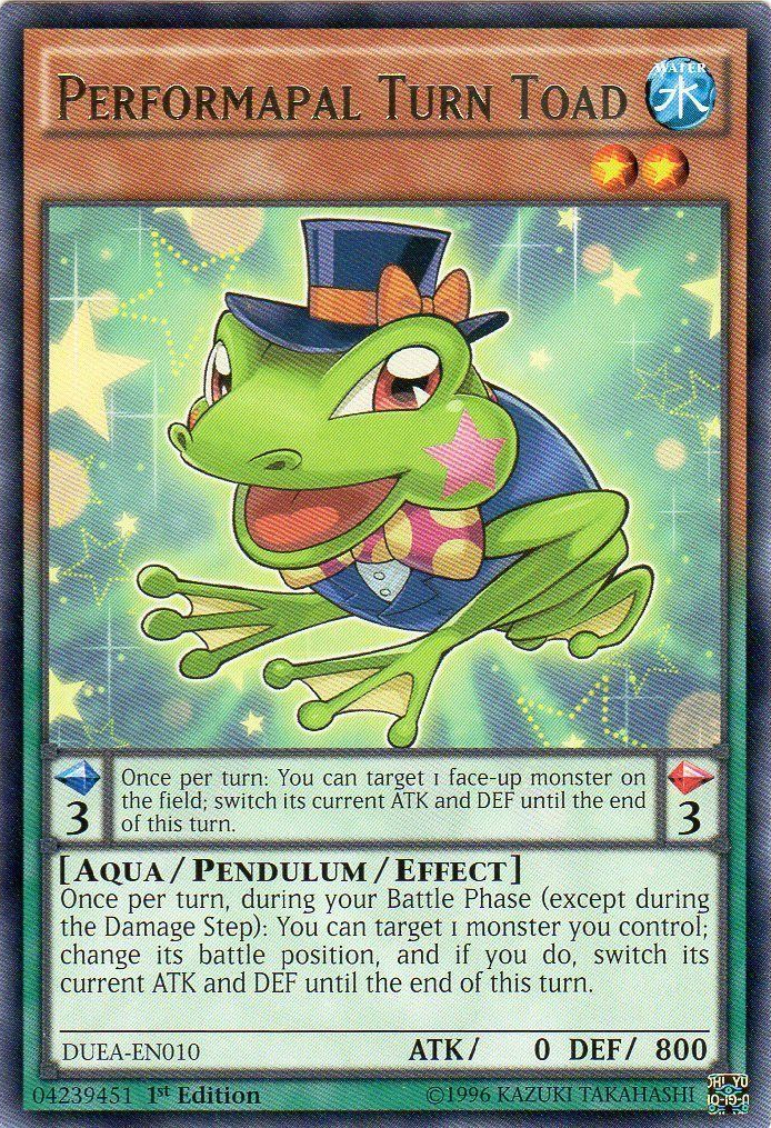 Performapal Turn Toad [DUEA-EN010] Rare | Odin's Place