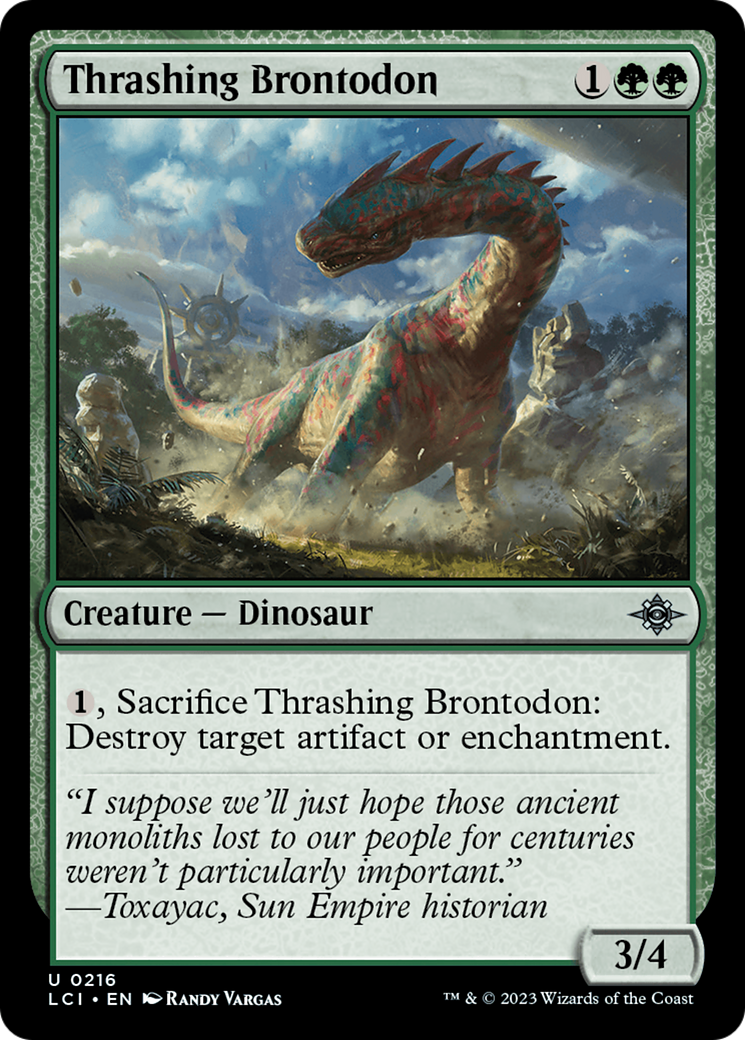 Thrashing Brontodon [The Lost Caverns of Ixalan] | Odin's Place
