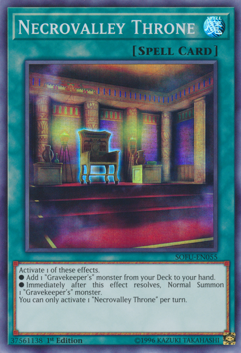 Necrovalley Throne [SOFU-EN055] Super Rare | Odin's Place