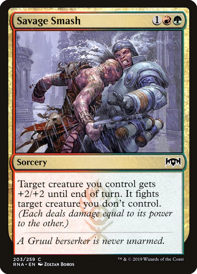 Savage Smash (203) [Ravnica Allegiance] | Odin's Place