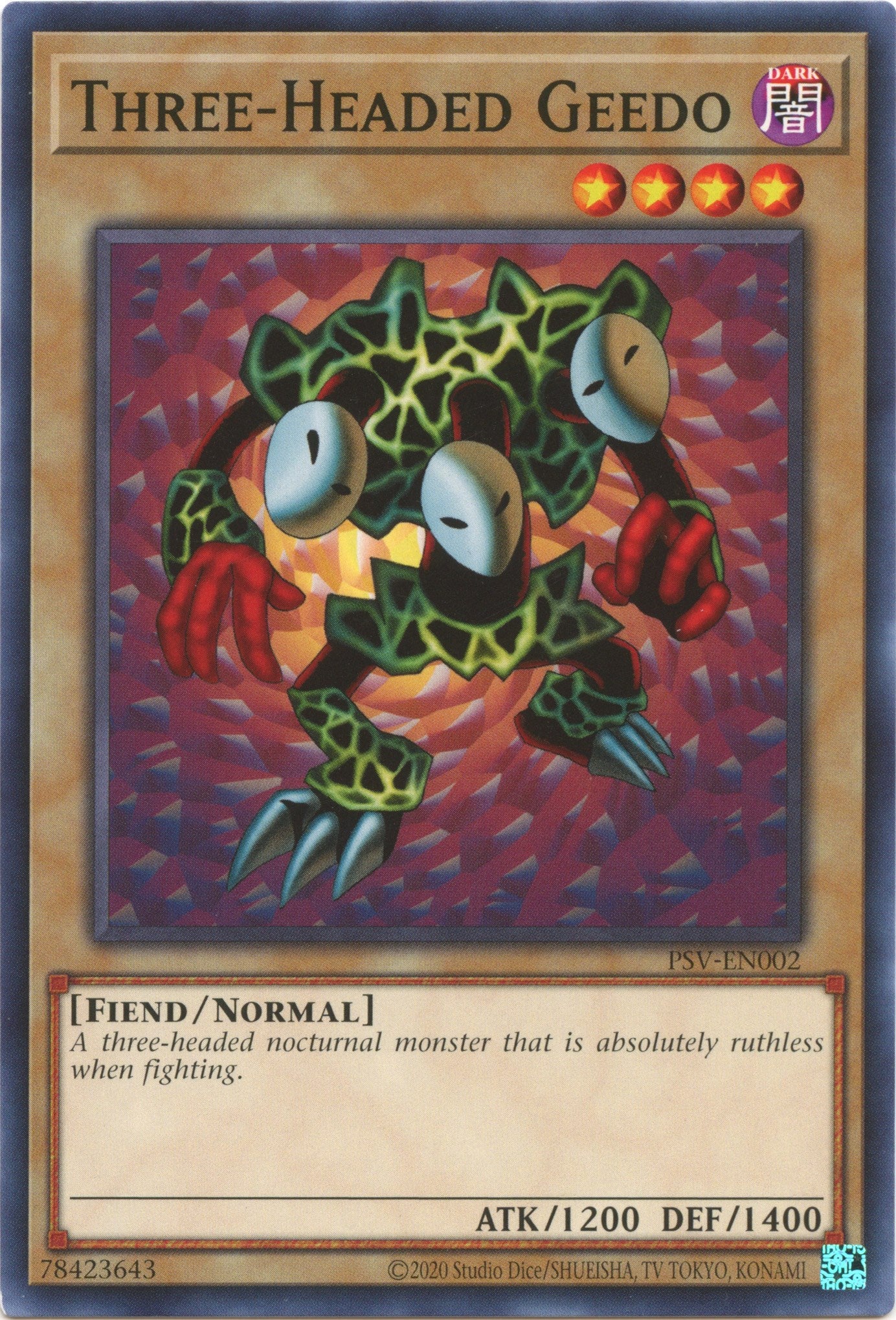 Three-Headed Geedo (25th Anniversary) [PSV-EN002] Common | Odin's Place
