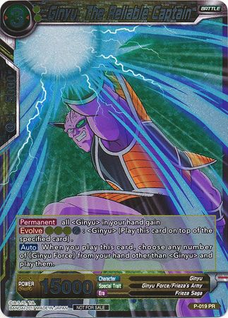 Ginyu, The Reliable Captain (Foil) (P-019) [Promotion Cards] | Odin's Place
