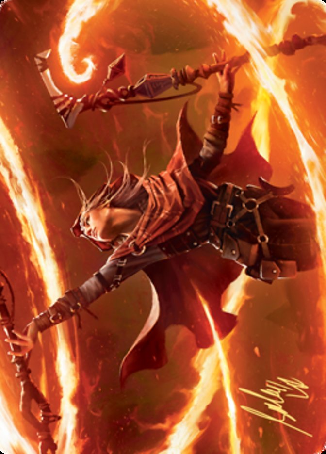 Magmatic Channeler Art Card (Gold-Stamped Signature) [Zendikar Rising Art Series] | Odin's Place