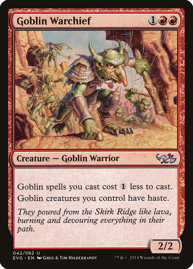Goblin Warchief (42) (Elves vs. Goblins) [Duel Decks Anthology] | Odin's Place
