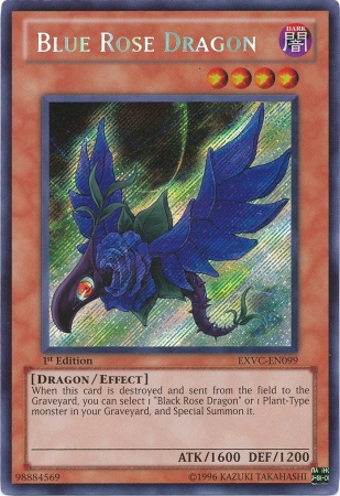 Blue Rose Dragon [EXVC-EN099] Secret Rare | Odin's Place