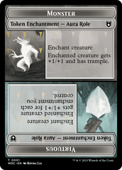 Copy // Monster Role / Virtuous Role Double-Sided Token [Wilds of Eldraine Commander Tokens] | Odin's Place