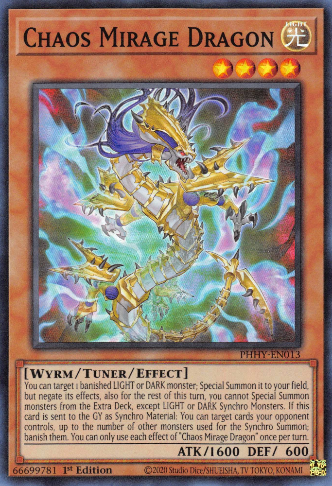 Chaos Mirage Dragon [PHHY-EN013] Super Rare | Odin's Place