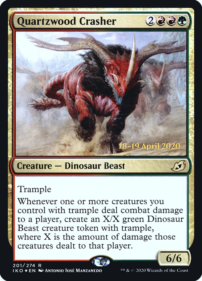 Quartzwood Crasher [Ikoria: Lair of Behemoths Prerelease Promos] | Odin's Place