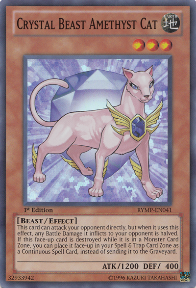 Crystal Beast Amethyst Cat [RYMP-EN041] Super Rare | Odin's Place