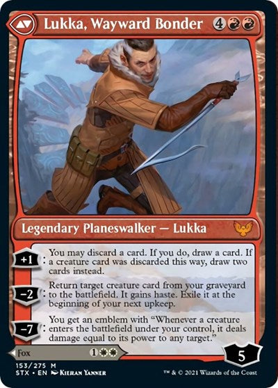 Mila, Crafty Companion // Lukka, Wayward Bonder [Strixhaven: School of Mages Prerelease Promos] | Odin's Place
