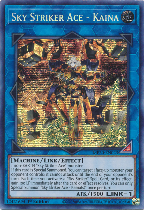 Sky Striker Ace - Kaina [MP20-EN023] Prismatic Secret Rare | Odin's Place