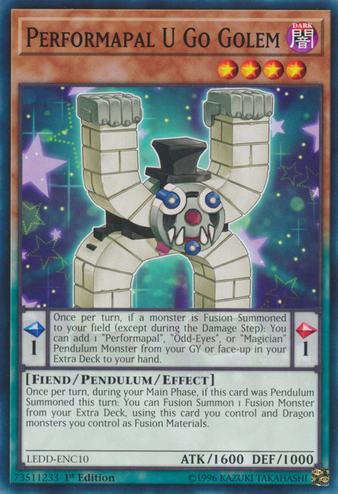 Performapal U Go Golem [LEDD-ENC10] Common | Odin's Place