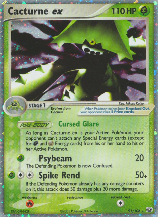 Cacturne ex (91/106) [EX: Emerald] | Odin's Place