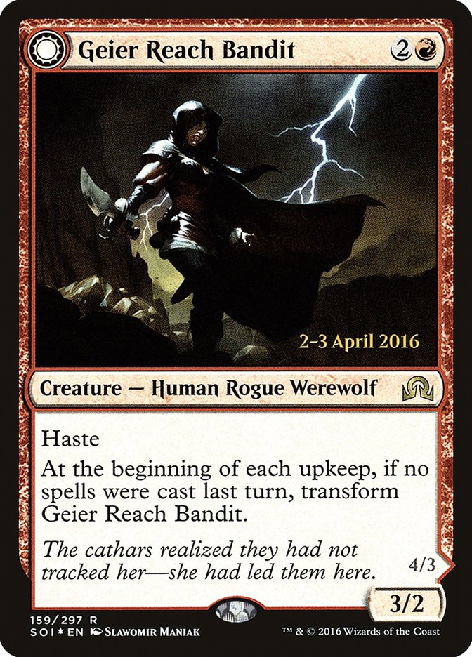 Geier Reach Bandit // Vildin-Pack Alpha [Shadows over Innistrad Prerelease Promos] | Odin's Place
