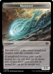 Manifest // Phyrexian Germ Double-Sided Token [Commander Masters Tokens] | Odin's Place