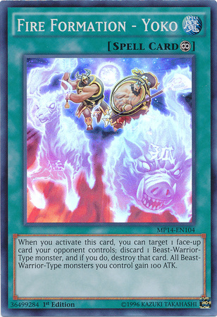 Fire Formation - Yoko [MP14-EN104] Super Rare | Odin's Place