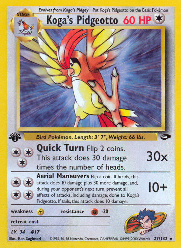 Koga's Pidgeotto (27/132) [Gym Challenge 1st Edition] | Odin's Place