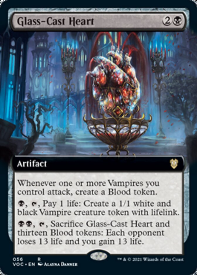Glass-Cast Heart (Extended Art) [Innistrad: Crimson Vow Commander] | Odin's Place