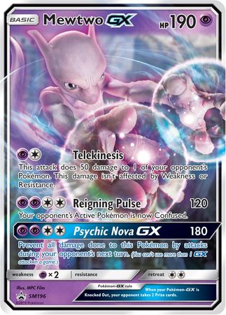 Mewtwo GX (SM196) (Jumbo Card) [Sun & Moon: Black Star Promos] | Odin's Place